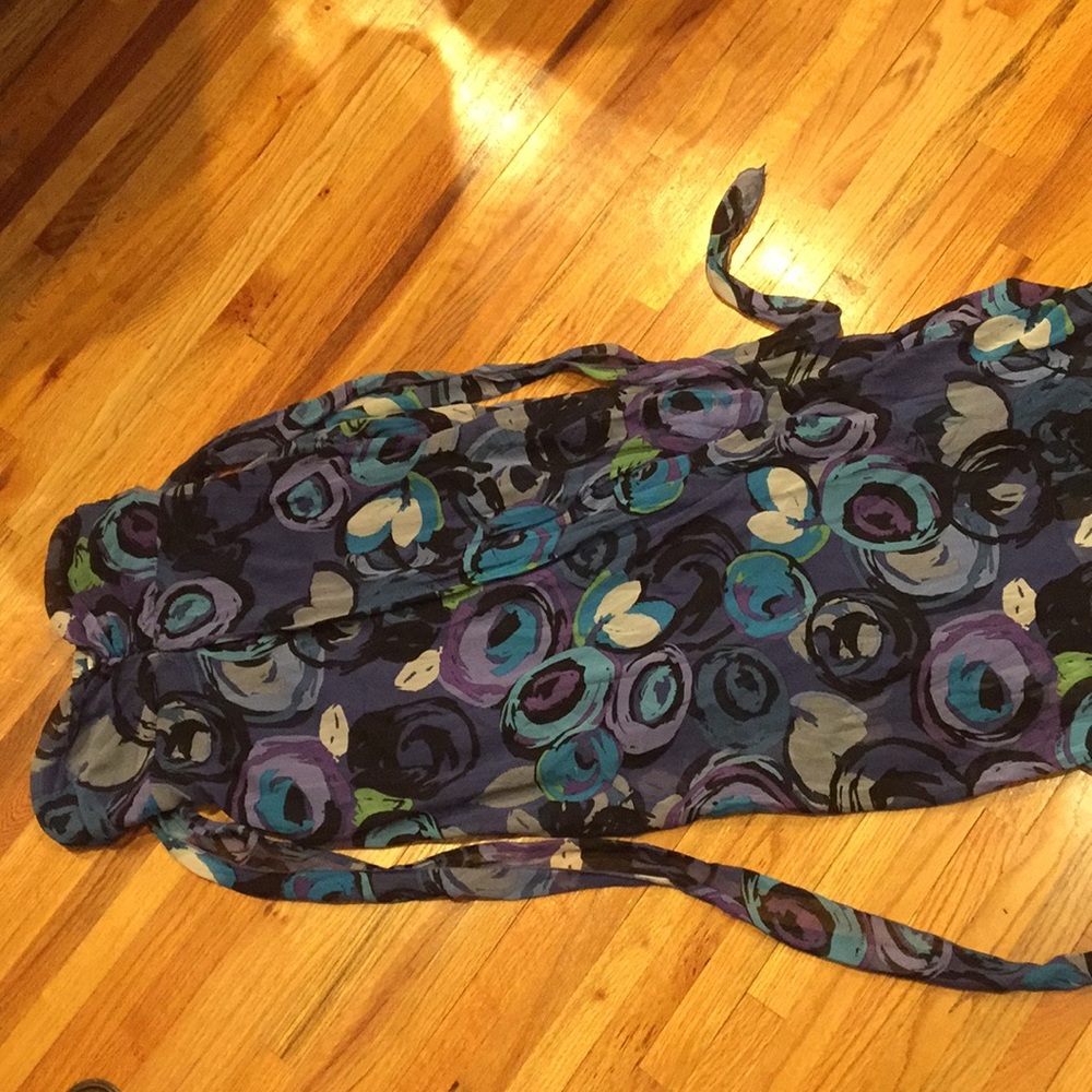Xhileration Patten Strapless Maxi Dress